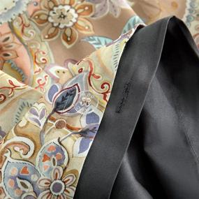 img 2 attached to Boho Paisley Medallion Duvet Cover Set: Traditional Antique Rug Print, Vintage Damask Bohemian Pattern, Elegant Boteh Tapestry Design – Egyptian Cotton Bedding (Tan, King)