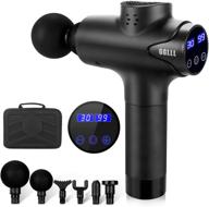 🔫 gglll percussion massage gun for athletes - deep tissue massage gun for pain relief with 30 speeds - professional electric handheld body massager gun for back, neck, legs (black) logo