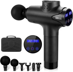 img 4 attached to 🔫 GGLLL Percussion Massage Gun for Athletes - Deep Tissue Massage Gun for Pain Relief with 30 Speeds - Professional Electric Handheld Body Massager Gun for Back, Neck, Legs (Black)