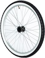 🚲 zukka bike tire: 26" x 2.125" beach cruiser folding replacement tire - white side wall and black logo