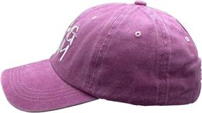 img 1 attached to MANMESH HATT Ponytail Baseball Distressed Sports & Fitness