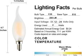 img 2 attached to 💡 OPALRAY Industrial Electrical Lighting Components - Dimmable Incandescent Replacement for Candelabra