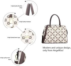 img 2 attached to Дизайнерская женская сумка и кошелек Angel Kiss: Стильные сумки в стиле Хобо