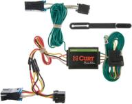 🔌 custom 4-pin trailer wiring harness vehicle-side by curt - compatible with chevrolet express, gmc savana 1500, 2500, 3500 logo