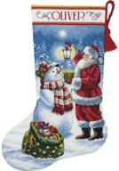 🎄 add festive magic to your home with dimensions needlecrafts holiday glow stocking cross stitch kit logo