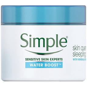 img 3 attached to Simple Water Boost Skin Quench Sleeping Cream: Hydrating Overnight Treatment, 1.7 Fl Oz (1 Pack)