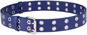 img 1 attached to Samtree Leather Double Grommet Adjustable Men's Accessories for Belts