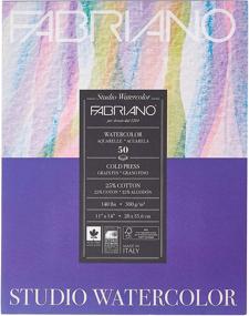 img 4 attached to 🎨 White Fabriano Studio Cold Press Watercolor Pad, 11 x 14, Ideal for Creative Artwork