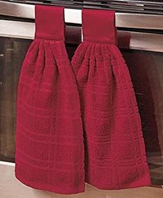 img 1 attached to 🔴 The Lakeside Collection Set of 2 Kitchen Towels - Red: Stylish and Functional Addition to Your Kitchen