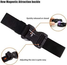 img 3 attached to Effortlessly Stylish: WONDAY Ratchet Automatic Buckle Casual Men's Accessories