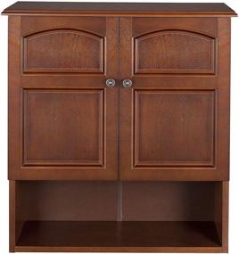 img 4 attached to 🏺 Stylish and Functional Mahogany Wall Cabinet by Elegant Home Fashions