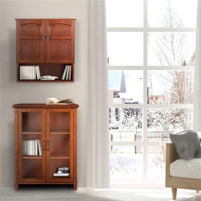 img 3 attached to 🏺 Stylish and Functional Mahogany Wall Cabinet by Elegant Home Fashions