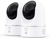 📸 eufy security solo indoorcam p24 2-cam kit, 2k wi-fi pan & tilt security camera with human & pet ai, motion tracking, voice assistant compatibility (homebase not supported) logo
