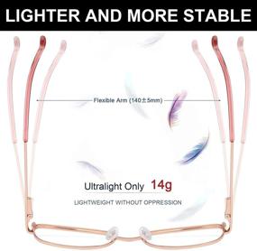 img 1 attached to 😎 Stylish Cat Eye Blue-Light-Blocking Glasses for Women - Trendy Metal Frame, Anti-Eyestrain Eyeglasses for Enhanced Eye Health