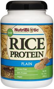 img 4 attached to NutriBiotic Plain Rice Protein, 600g (1.32 lbs), Low Carb, Keto-Friendly, Vegan, Raw Protein Powder, Chemical-Free & Non-GMO, Gluten-Free, Digestible & Nutrient-Rich