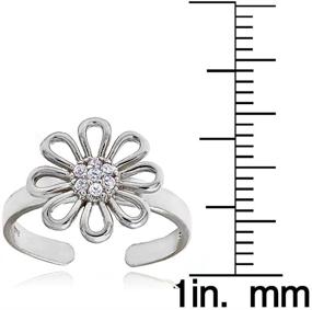 img 1 attached to Обручи Петли Sterling Silver Zironica