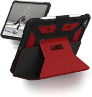 uag ipad pro 11-inch (2nd gen, 2020) metropolis case [magma]: slim heavy-duty tough military drop tested protective cover with folio design, multi-viewing angles stand logo