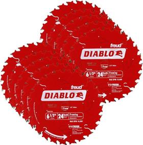 img 3 attached to 🔪 Freud D0624A Diablo 6-1/2-inch 24T ATB Perma-Shield Framing Saw Blades, 10-Pack: Superior Cutting Performance for Efficient Framing Projects