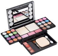 highly pigmented lt makeup palette: 37 bright colors eyeshadow palette with matter and shimmer lip gloss, blush brushes – perfect gift for girls, festivals, birthdays – concealer makeup kit logo