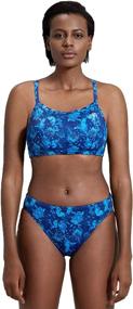 img 3 attached to SYROKAN Women's Workout Sport Bikini Set - Athletic Training Two Piece Bathing Suits