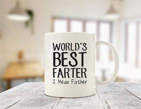 img 2 attached to 🎁 Christmas Gifts for Dad, Men - Hilarious Worlds Best Farter / Father Funny Coffee Mug - Top Dad or Husband Xmas Gifts - Unique Gag Birthday Present Idea for Him from Daughter, Son, Wife, Kids - Enjoyable Novelty Cup