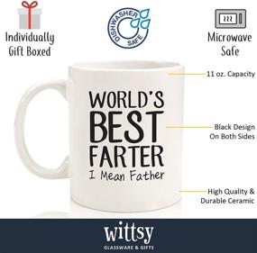 img 3 attached to 🎁 Christmas Gifts for Dad, Men - Hilarious Worlds Best Farter / Father Funny Coffee Mug - Top Dad or Husband Xmas Gifts - Unique Gag Birthday Present Idea for Him from Daughter, Son, Wife, Kids - Enjoyable Novelty Cup