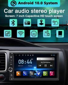 img 3 attached to EinCar Android Radio Сенсорный экран Автомобильная стереосистема 7-дюймовая автомобильная аудиосистема с Bluetooth Двойной 2 Din In-Dash Головные устройства GPS-навигации 1G 16G FM-радио Поддержка WiFi Вход камеры заднего вида Зеркальная связь SWC SD AUX-In