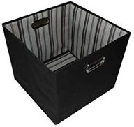 spacious and portable: discover the 📦 alexi ricci black 13x13x13 folding storage bin logo