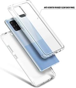 img 2 attached to 📱 E-Began Case for Samsung Galaxy A51 5G with Built-in Screen Protector - Full-Body Protective Shockproof Bumper Cover, Impact Resistant - Transparent Clear (Not Compatible with A51 4G/5G UW Verizon)