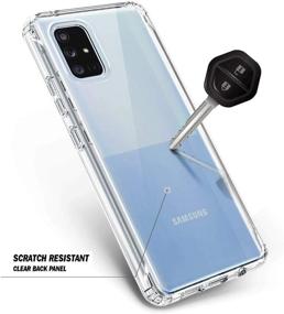 img 1 attached to 📱 E-Began Case for Samsung Galaxy A51 5G with Built-in Screen Protector - Full-Body Protective Shockproof Bumper Cover, Impact Resistant - Transparent Clear (Not Compatible with A51 4G/5G UW Verizon)