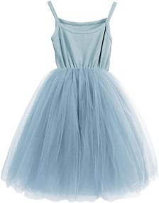 img 4 attached to LYXIOF Baby Girls Toddler Tutu Dress: Long Sleeve/Sleeveless Princess Infant Tulle Sundress – Stylish and Comfortable Summer Outfit for Your Little Princess!