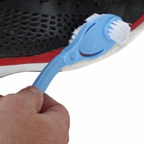 img 3 attached to 👟 Double Sided Tennis Sneaker Cleaner Brush by Home-X - 3-in-1 Multi-Brush Tool for Rapid Deep Cleaning, Preserving Freshness &amp; Brand New Look of Your Favorite Shoes