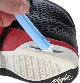 img 2 attached to 👟 Double Sided Tennis Sneaker Cleaner Brush by Home-X - 3-in-1 Multi-Brush Tool for Rapid Deep Cleaning, Preserving Freshness &amp; Brand New Look of Your Favorite Shoes