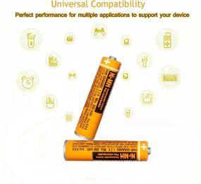 img 2 attached to HHR 55AAABU Rechargeable Battery Panasonic Cordless Office Electronics