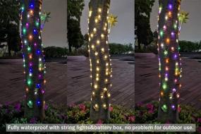 img 1 attached to 🎉 ER CHEN 33ft 100 LED Fairy Lights: Color Changing Battery Operated Twinkle String Lights for Bedroom, Patio, Wedding, Party - Remote Control and Timer Included in Warm White & Multicolor