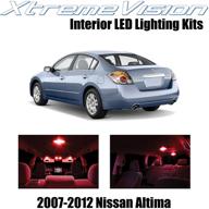 xtremevision interior led for nissan altima sedan 2007-2012 (10 pieces) red interior led kit installation tool tool logo