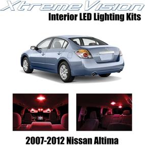 img 4 attached to XtremeVision Interior LED For Nissan Altima Sedan 2007-2012 (10 Pieces) Red Interior LED Kit Installation Tool Tool