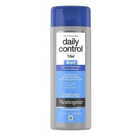 img 4 attached to 🧴 Neutrogena T/Gel Daily Control 2-in-1 Anti-Dandruff Shampoo and Conditioner with Vitamin E and Pyrithione Zinc, Rapid Relief for Itchy Scalp and Flaking, 8.5 fl. oz