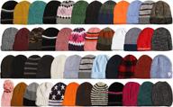 🧣 yacht & smith 48 pack wholesale bulk winter thermal beanies and skull caps with thermal gloves: unisex bundle deal logo