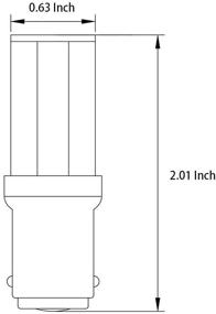 img 1 attached to 🔆 Makergroup 1076 1130 1142 1176 4W RV светодиодные лампы BA15D база с двойным контактом – яркий холодный белый свет 2 штуки