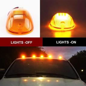 img 3 attached to High-Quality 5 Pcs Amber Lens LED Cab Marker Clearance Lights for Dodge Ram 1500-5500 (2003-2016)