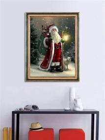 img 3 attached to ACANDYL Paint by Number Santa Claus DIY Painting Kit: Christmas Canvas Art for Adults & Kids - 16x20 Inch Santa Claus Acrylic Paint by Numbers