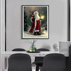 img 2 attached to ACANDYL Paint by Number Santa Claus DIY Painting Kit: Christmas Canvas Art for Adults & Kids - 16x20 Inch Santa Claus Acrylic Paint by Numbers