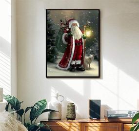 img 4 attached to ACANDYL Paint by Number Santa Claus DIY Painting Kit: Christmas Canvas Art for Adults & Kids - 16x20 Inch Santa Claus Acrylic Paint by Numbers