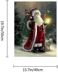 img 1 attached to ACANDYL Paint by Number Santa Claus DIY Painting Kit: Christmas Canvas Art for Adults & Kids - 16x20 Inch Santa Claus Acrylic Paint by Numbers