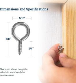 img 3 attached to Compact Screweyes 214-5: Ideal for Small Projects Requiring Short Screws