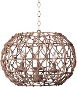 img 4 attached to 🏮 Large Tan Kenroy Home 92072TN Torus Pendant Lights