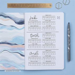 img 1 attached to 📓 Erin Condren Designer 5mm Dot Grid Petite Journal - Layers Neutral Cover: Ideal for Bullet Journaling, Checklists, Notes, and More!