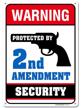 protected amendment sign outdoor rust free logo