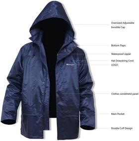 img 2 attached to Lightweight Waterproof Protective Workwear Raincoats